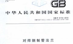 GBT9115-2010对焊钢制管法兰