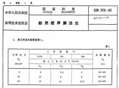 GB573-1965船用搭焊钢法兰