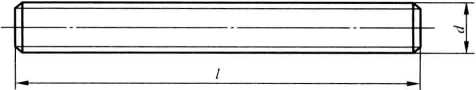 螺纹规格等于或大于M36的螺柱应采用细牙螺纹,螺纹的基本尺寸应符合 GB/T 196—2003《普通螺纹基本尺寸》的规定,其公差应符合GB/T 197—2003《普通螺纹 公差》中6 g的规定。其余技术要求应符合GB/T 901的规定。 1.2.2螺柱规格、性能等级及材料牌号 管法兰连接用螺柱的规格、性能等级及常用材料牌号见表6-2。 表6-2等长双头螺柱的规格、性能等级及常用材料牌号(GB/T 9125 --2010) 1.3 全螺纹螺柱 型式、尺寸及螺柱末端 管法兰连接用全螺纹螺柱的型公差应符合GB/T 197— 2003中6